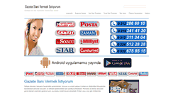 Desktop Screenshot of gazeteilanivermekistiyorum.com